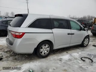 2011 Honda Odyssey LX with VIN 5FNRL5H24BB083387, listed as a Copart auction lot 43551985 with 0 mi miles and Salvage Title. Bid and sale history available at carsss.com. Image 3.