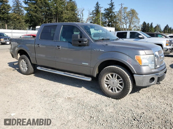2011 Ford F-150 XLT with VIN 1FTFW1ET3BFB63789, listed as a Copart auction lot 54613875 with 152,982 mi miles and Salvage Title. Bid and sale history available at carsss.com. Image 4.