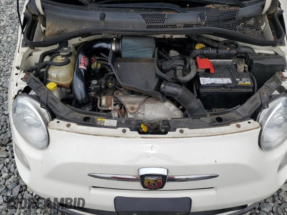 2013 FIAT 500 Abarth with VIN 3C3CFFFH5DT691194, listed as a Copart auction lot 63560255 with 101,545 mi miles and Clean title. Bid and sale history available at DreamBid. Image 11.