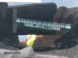 2020 Nissan Altima S z VIN 1N4BL4BV3LC229894, wystawiony jako IAAI lot #41036477 z przebiegiem 48 156 mil mil oraz . Historia ofert i sprzedaży dostępna na DreamBid. Obrazek 9.