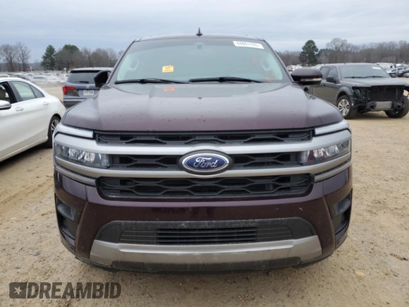 2024 Ford Expedition Max XLT with VIN 1FMJK1H85REA64304, listed as a Copart auction lot 44801765 with 7,635 mi miles and Salvage title. Bid and sale history available at DreamBid. Image 5.