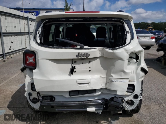 2020 Jeep Renegade Limited with VIN ZACNJAD1XLPL75983, listed as a Copart auction lot 48371833 with 24,869 mi miles and . Bid and sale history available at DreamBid. Image 6.