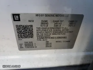 2018 Chevrolet Traverse LS with VIN 1GNERFKW2JJ282581, listed as a Copart auction lot 48068805 with 151,787 mi miles and Salvage Title. Bid and sale history available at carsss.com. Image 13.