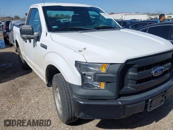 2017 Ford F-150 XL with VIN 1FTMF1C87HKD44271, listed as a IAAI auction lot 41666798 with 158,387 mi miles. Bid and sale history available at carsss.com. Image 1.