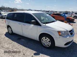 2018 Dodge Grand Caravan SE with VIN 2C4RDGBG5JR296655, listed as a Copart auction lot 50320615 with 163,137 mi miles and Salvage Title. Bid and sale history available at DreamBid. Image 4.
