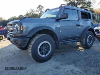 2024 Ford Bronco Black Diamond with VIN 1FMDE1AH3RLA71844, listed as a Copart auction lot 85017954 with 4,689 mi miles and Salvage Title. Bid and sale history available at carsss.com. Image 1.