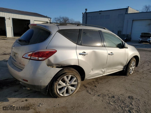 2013 Nissan Murano LE with VIN JN8AZ1MW7DW307736, listed as a Copart auction lot 41793125 with 123,312 mi miles and Salvage Title. Bid and sale history available at carsss.com. Image 3.