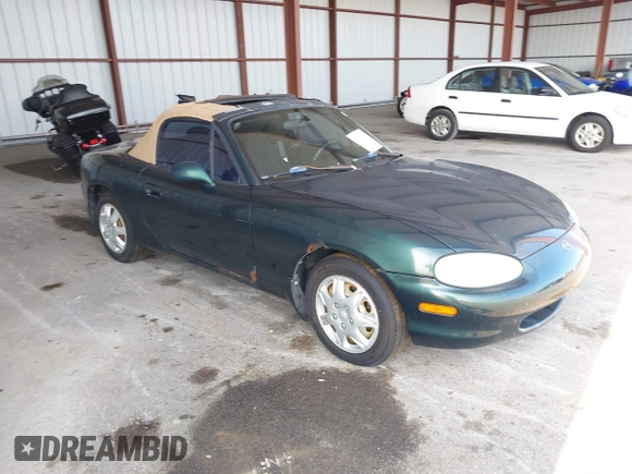 1999 Mazda MX-5 Miata with VIN JM1NB3530X0133971, listed as a IAAI auction lot 42652996 with 19,270 mi miles and . Bid and sale history available at DreamBid. Image 1.