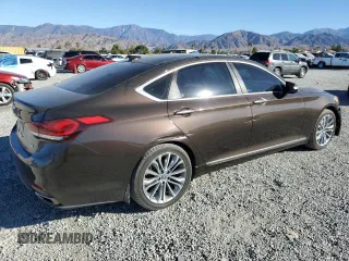 2017 Genesis G80 3.8L with VIN KMHGN4JEXHU168827, listed as a Copart auction lot 80315794 with 46,607 mi miles and Salvage Title. Bid and sale history available at carsss.com. Image 3.