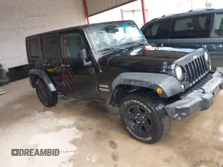2017 Jeep Wrangler Unlimited Sport with VIN 1C4BJWDGXHL618064, listed as a IAAI auction lot 42546307 with 157,611 mi miles and . Bid and sale history available at DreamBid. Image 1.