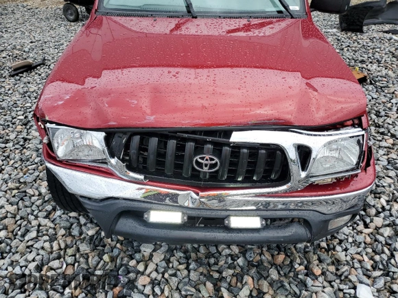 2004 Toyota Tacoma PreRunner with VIN 5TEGM92N54Z358832, listed as a Copart auction lot 59558895 with 229,796 mi miles and Salvage title. Bid and sale history available at DreamBid. Image 11.