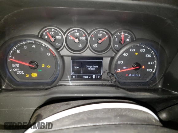 2023 Chevrolet Silverado 1500 Work Truck with VIN 3GCNAAEK4PG355102, listed as a Copart auction lot 82009594 with 72,008 mi miles and Clean Title. Bid and sale history available at DreamBid. Image 9.