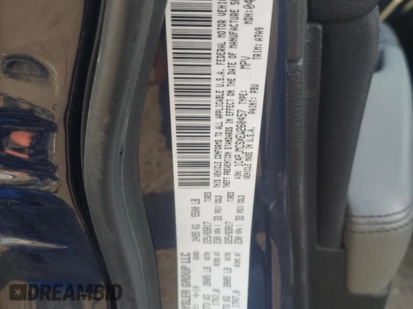 2014 Jeep Cherokee Latitude with VIN 1C4PJMCSXEW260457, listed as a Copart auction lot 76585553 with 84,957 mi miles and Salvage Title. Bid and sale history available at carsss.com. Image 12.