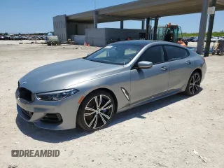 2024 BMW 8 Series 840i with VIN WBAGV2C02RCP37314, listed as a Copart auction lot 56403074 with 94 mi miles and Salvage Title. Bid and sale history available at carsss.com. Image 1.