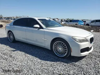 2013 BMW 7 Series 740Li with VIN WBAYE4C52DD136841, listed as a Copart auction lot 48608895 with 99,436 mi miles and Clean Title. Bid and sale history available at carsss.com. Image 4.