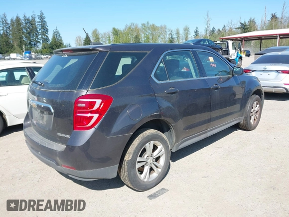 2016 Chevrolet Equinox LS with VIN 2GNALBEK3G6159945, listed as a IAAI auction lot 42035667 with 188,307 mi miles. Bid and sale history available at carsss.com. Image 4.