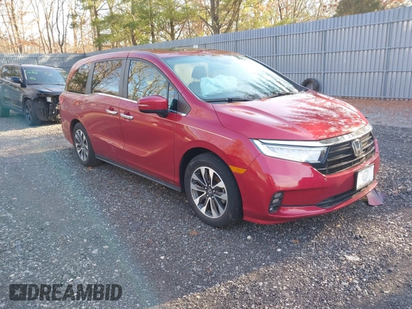 2022 Honda Odyssey EX-L with VIN 5FNRL6H73NB034607, listed as a IAAI auction lot 41238103 with 57,868 mi miles and . Bid and sale history available at DreamBid. Image 1.