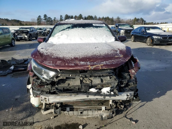 2019 Honda CR-V EX with VIN 2HKRW2H56KH676251, listed as a Copart auction lot 82765654 with 122,196 mi miles and Salvage Title. Bid and sale history available at carsss.com. Image 5.