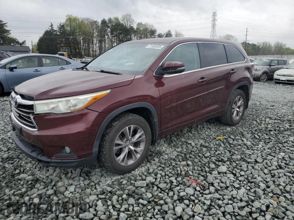 2015 Toyota Highlander LE z VIN 5TDBKRFH3FS214460, wystawiony jako Copart lot #51589305 z przebiegiem 129 918 mil mil oraz Szkoda całkowita • Salvage title. Historia ofert i sprzedaży dostępna na DreamBid. Obrazek 1.