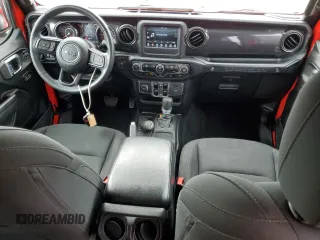 2022 Jeep Wrangler Unlimited Sport S with VIN 1C4HJXDG5NW200568, listed as a Copart auction lot 84410364 with 27,481 mi miles and Salvage Title. Bid and sale history available at carsss.com. Image 8.