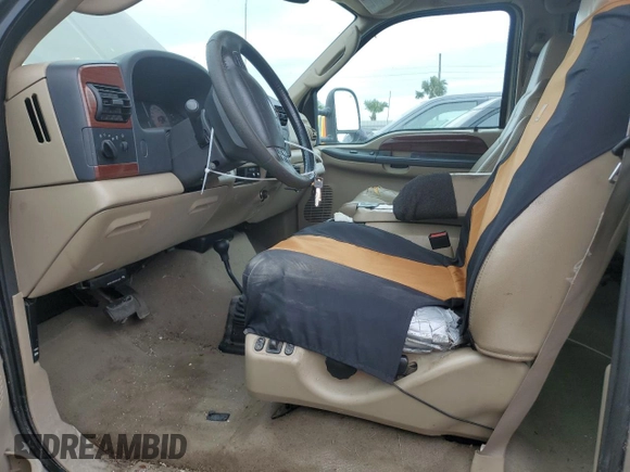 2005 Ford F-250 XL with VIN 1FTSW21P65ED22554, listed as a Copart auction lot 75177884 with 308,817 mi miles and Salvage Title. Bid and sale history available at DreamBid. Image 7.