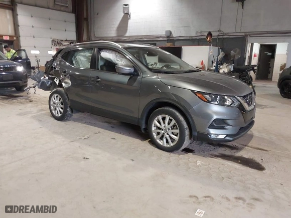 2022 Nissan Rogue Sport SV with VIN JN1BJ1BW4NW491810, listed as a IAAI auction lot 41192500 with 30,600 mi miles. Bid and sale history available at carsss.com. Image 1.