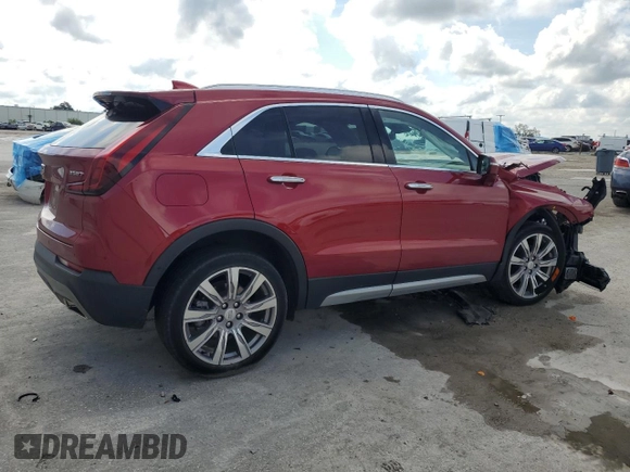 2021 Cadillac XT4 FWD Premium Luxury with VIN 1GYFZCR41MF043072, listed as a Copart auction lot 74430824 with 31,053 mi miles and Salvage Title. Bid and sale history available at carsss.com. Image 3.