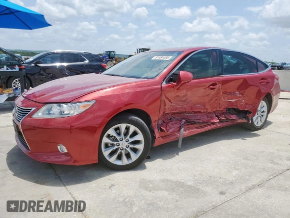 2013 Lexus ES 300h with VIN JTHBW1GGXD2021902, listed as a Copart auction lot 61484485 with 121,498 mi miles and Salvage title. Bid and sale history available at DreamBid. Image 1.