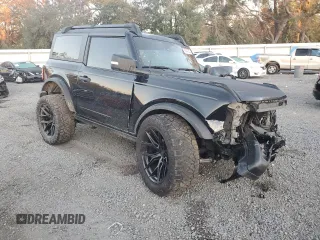 2023 Ford Bronco with VIN 1FMDE5CP4PLA94445, listed as a Copart auction lot 88041235 with 48,946 mi miles and Salvage Title. Bid and sale history available at carsss.com. Image 4.