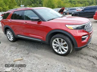 2023 Ford Explorer Platinum with VIN 1FM5K8HC1PGB15491, listed as a Copart auction lot 73356724 with 3,374 mi miles and Salvage title. Bid and sale history available at DreamBid. Image 4.