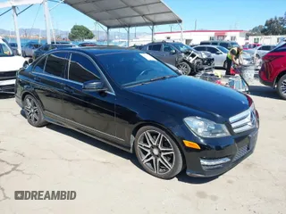 2013 Mercedes-Benz C-Class C 350 Sport with VIN WDDGF5HB8DR266275, listed as a IAAI auction lot 41823588 with 132,628 mi miles. Bid and sale history available at carsss.com. Image 1.