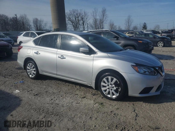 2019 Nissan Sentra SV with VIN 3N1AB7AP4KY382497, listed as a Copart auction lot 47127395 with 36,654 mi miles and Salvage Title. Bid and sale history available at DreamBid. Image 4.