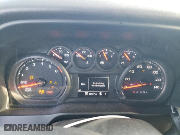 2022 Chevrolet Silverado 1500 Work Truck with VIN 1GCRDAED7NZ540770, listed as a Copart auction lot 74632704 with 69,567 mi miles and Salvage Title. Bid and sale history available at DreamBid. Image 9.