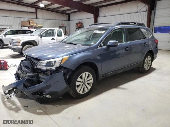 2017 Subaru Outback Premium with VIN 4S4BSAFC4H3253659, listed as a Copart auction lot 48700855 with 122,330 mi miles and Salvage Title. Bid and sale history available at carsss.com. Image 1.