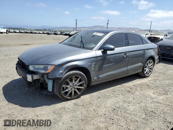 2015 Audi A3 Premium Plus z VIN WAUEFGFF0F1040443, wystawiony jako Copart lot #58037715 z przebiegiem 108 357 mil mil oraz Szkoda całkowita • Salvage title. Historia ofert i sprzedaży dostępna na DreamBid. Obrazek 1.