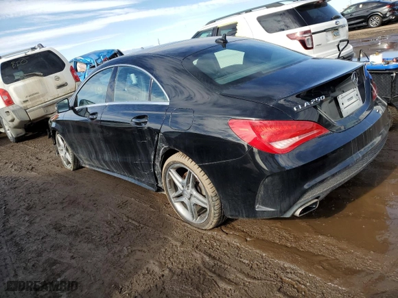 2014 Mercedes-Benz CLA-Class CLA 250 with VIN WDDSJ4EB8EN138196, listed as a Copart auction lot 43468865 with 54,577 mi miles and Salvage Title. Bid and sale history available at carsss.com. Image 2.