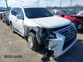 2014 Lexus GX 460 with VIN JTJBM7FX6E5077117, listed as a IAAI auction lot 41632539 with 127,668 mi miles. Bid and sale history available at carsss.com. Image 1.
