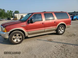 2000 Ford Excursion Limited z VIN 1FMNU42F1YED18108, wystawiony jako Copart lot #59176665 z przebiegiem 256 333 mil mil oraz Szkoda całkowita • Salvage title. Historia ofert i sprzedaży dostępna na DreamBid. Obrazek 1.