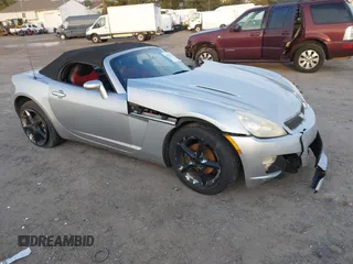 2007 Saturn Sky with VIN 1G8MB35B07Y118708, listed as a IAAI auction lot 41233312 with 1 mi miles. Bid and sale history available at carsss.com. Image 1.
