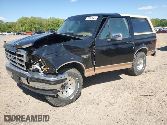 1994 Ford Bronco Custom with VIN 1FMEU15H2RLB24261, listed as a Copart auction lot 52582645 with 215,931 mi miles and Clean Title. Bid and sale history available at DreamBid. Image 1.