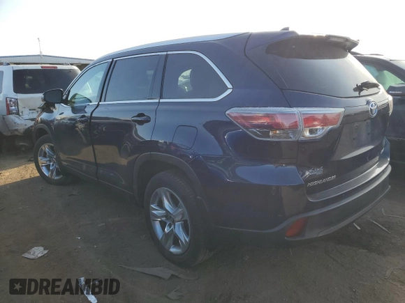 2016 Toyota Highlander Hybrid Limited with VIN 5TDDCRFH0GS020119, listed as a Copart auction lot 80535983 with 100,886 mi miles. Bid and sale history available at carsss.com. Image 2.