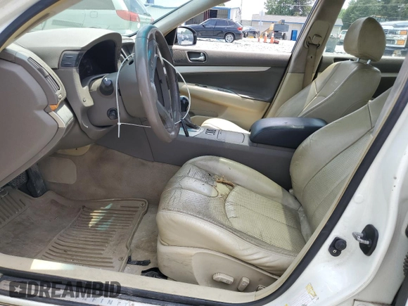 2008 Infiniti G35 Journey with VIN JNKBV61E18M210746, listed as a Copart auction lot 59587985 with 266,221 mi miles and Salvage title. Bid and sale history available at DreamBid. Image 7.