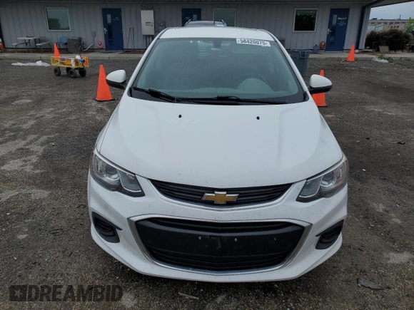 2017 Chevrolet Sonic LT with VIN 1G1JG6SH2H4158780, listed as a Copart auction lot 58420075 with 133,590 mi miles and Clean title. Bid and sale history available at DreamBid. Image 5.