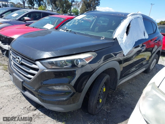 2017 Hyundai Tucson SE Plus with VIN KM8J33A47HU587053, listed as a IAAI auction lot 41516450 with 1 mi miles. Bid and sale history available at carsss.com. Image 2.
