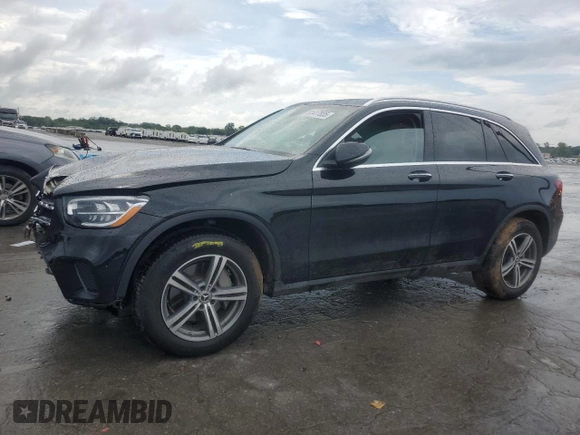 2020 Mercedes-Benz GLC 300 with VIN WDC0G8DB6LF726012, listed as a Copart auction lot 61417835 with 37,688 mi miles and Salvage title. Bid and sale history available at DreamBid. Image 1.