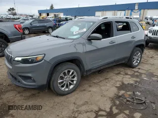 2021 Jeep Cherokee Latitude Lux with VIN 1C4PJMMN8MD173241, listed as a Copart auction lot 42555035 with 60,312 mi miles and Salvage Title. Bid and sale history available at carsss.com. Image 1.