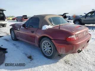 2001 BMW Z3 2.5 z VIN WBACN33471LM03467, wystawiony jako Copart lot #45764405 z przebiegiem 135 902 mil mil oraz Szkoda całkowita • Salvage title. Historia ofert i sprzedaży dostępna na DreamBid. Obrazek 2.