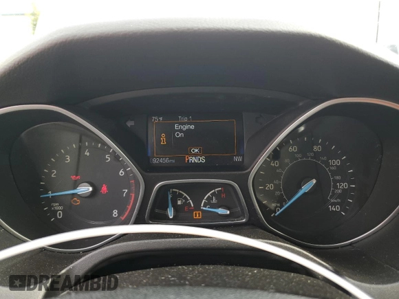 2016 Ford Focus SE with VIN 1FADP3KE0GL223970, listed as a Copart auction lot 54552915 with 92,456 mi miles and Clean Title. Bid and sale history available at carsss.com. Image 9.