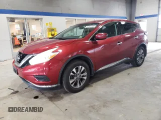 2016 Nissan Murano S with VIN 5N1AZ2MH7GN160195, listed as a Copart auction lot 47501245 with 201,155 mi miles and Salvage Title. Bid and sale history available at carsss.com. Image 1.