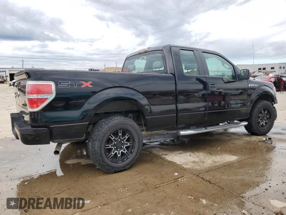 2009 Ford F-150 STX with VIN 1FTRX12W89FA12434, listed as a Copart auction lot 89214205 with 186,144 mi miles and Salvage Title. Bid and sale history available at carsss.com. Image 3.